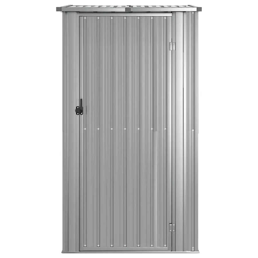 Abri de jardin Gris 118,5x97x209,5 cm Acier galvanisé - 4
