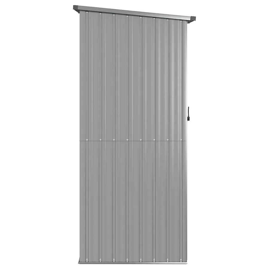 Abri de jardin Gris 118,5x97x209,5 cm Acier galvanisé - 5
