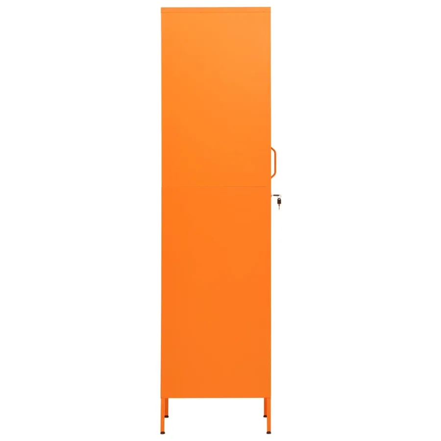 Armoire à casiers Orange 35x46x180 cm Acier - 4