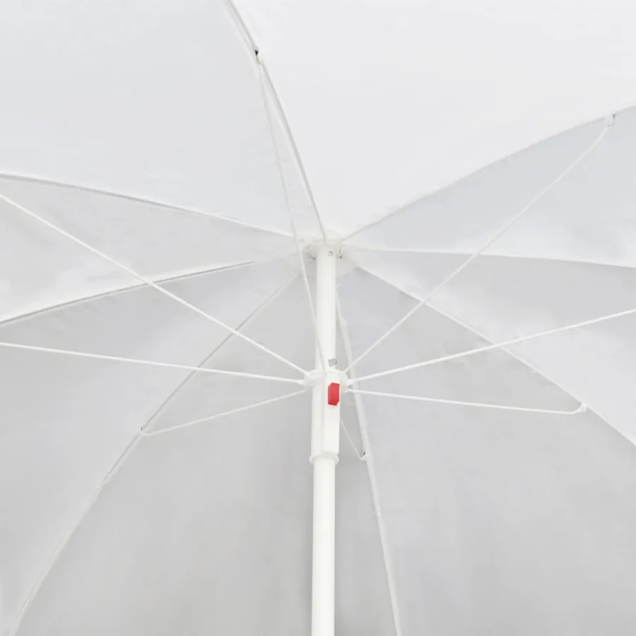 Lit de jardin avec parasol Noir Résine tressée - 7