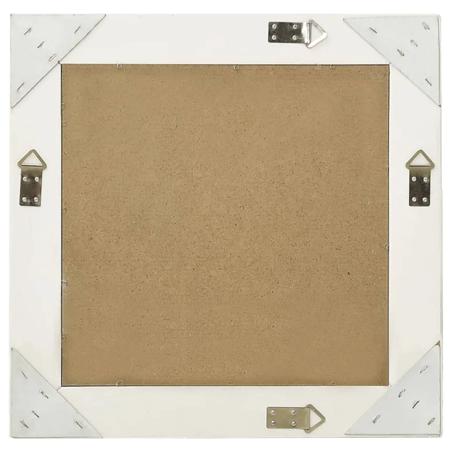 Miroir mural style baroque 50x50 cm Blanc - 3