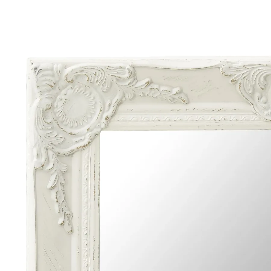 Miroir mural style baroque 50x50 cm Blanc - 4