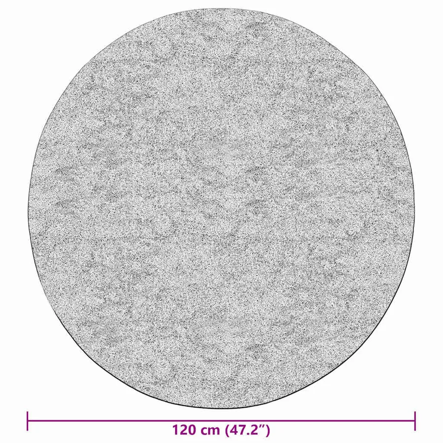 Tapis lavable φ120 cm gris - 6