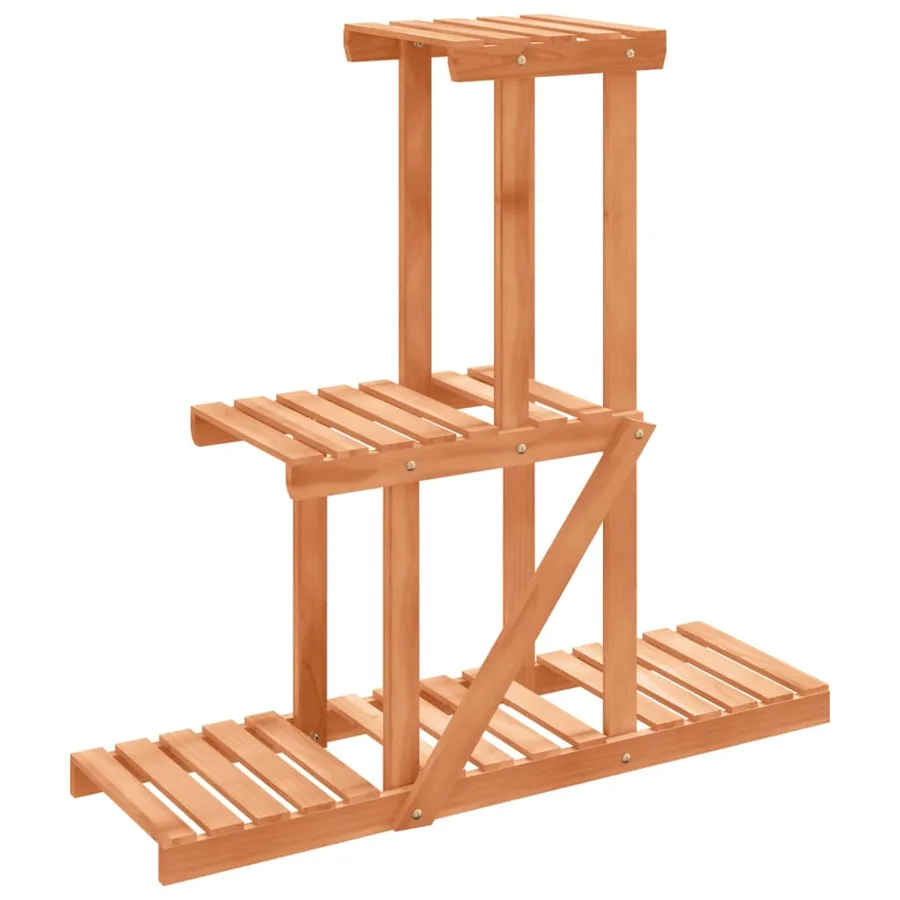 Support à fleurs 81x25x75,5 cm bois massif de sapin - 2