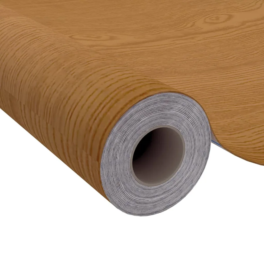Films autoadhésifs pour portes 2 pcs Chêne clair 210x90 cm PVC - 4