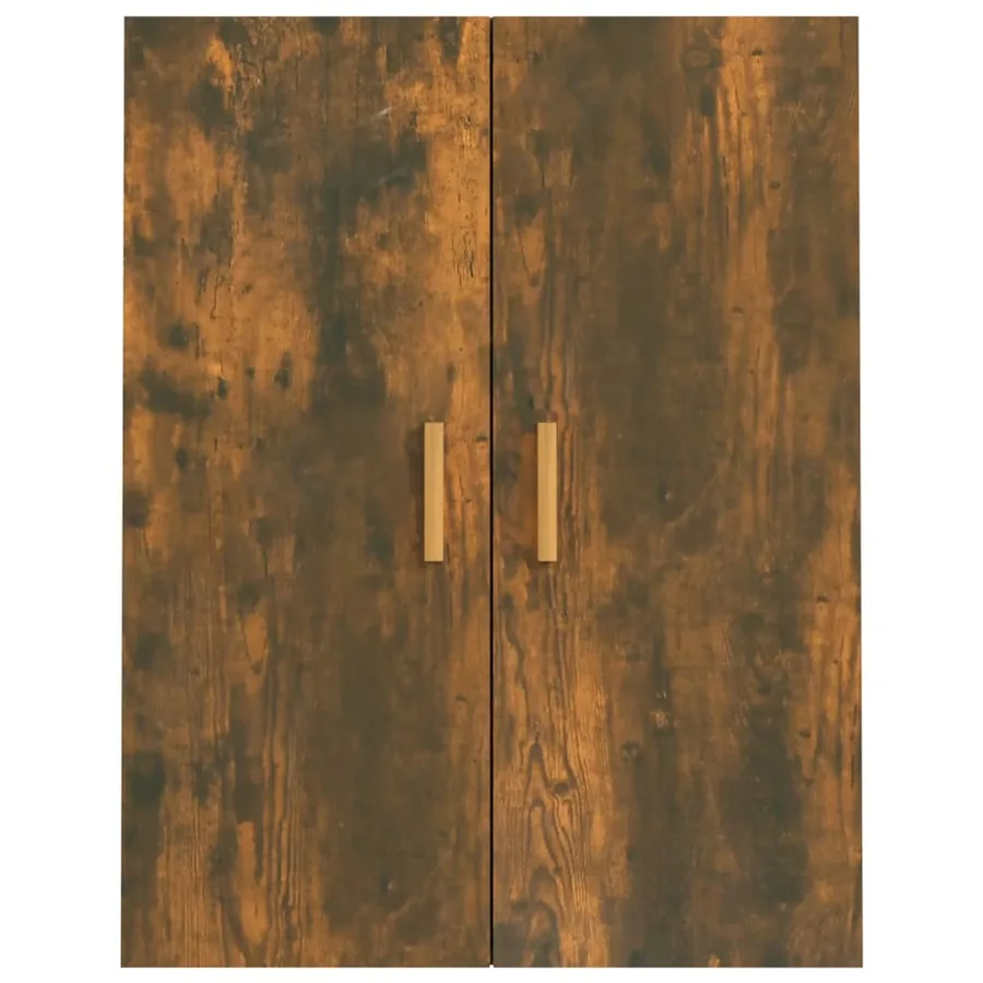 Armoire murale suspendue Chêne fumé 69,5x34x90 cm - 6