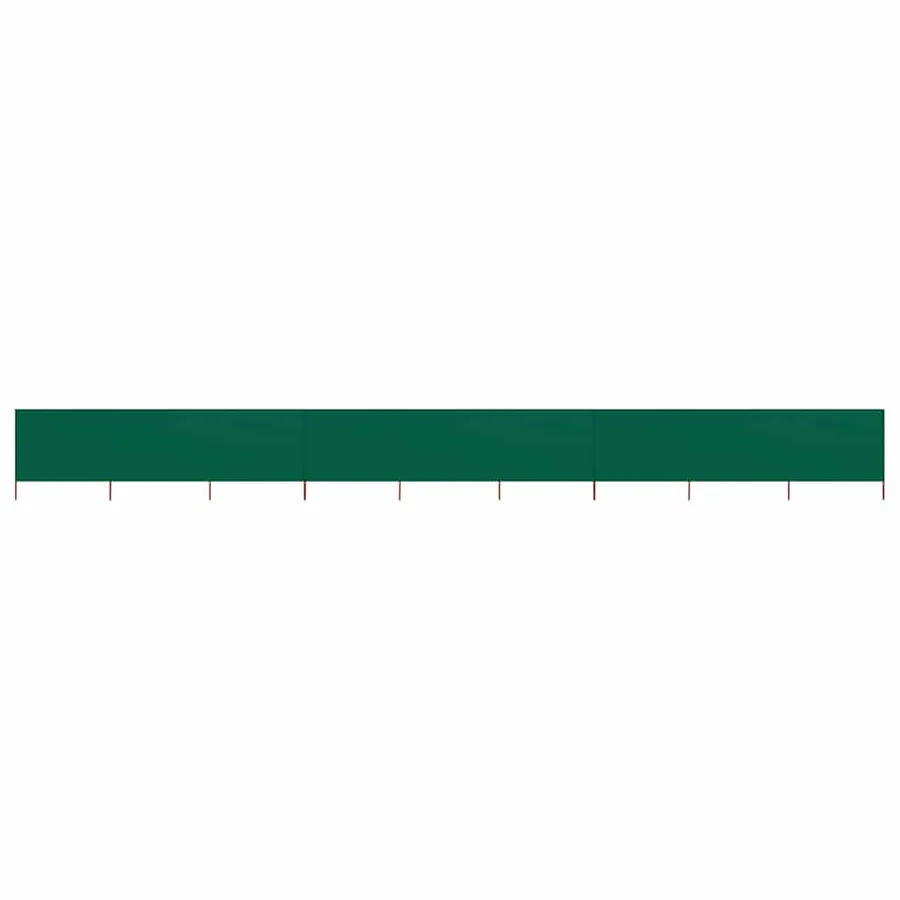 Paravent 9 panneaux Tissu 1200 x 120 cm Vert