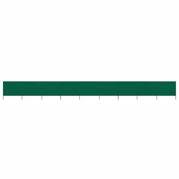 Paravent 9 panneaux Tissu 1200 x 120 cm Vert