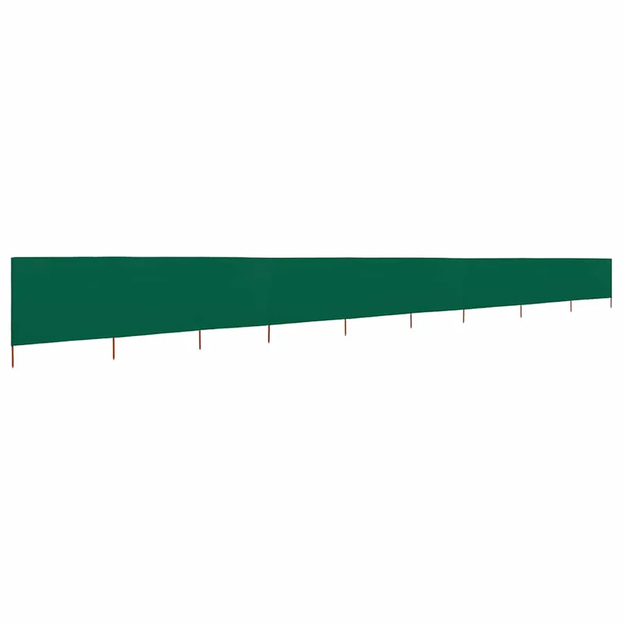 Paravent 9 panneaux Tissu 1200 x 120 cm Vert - 2