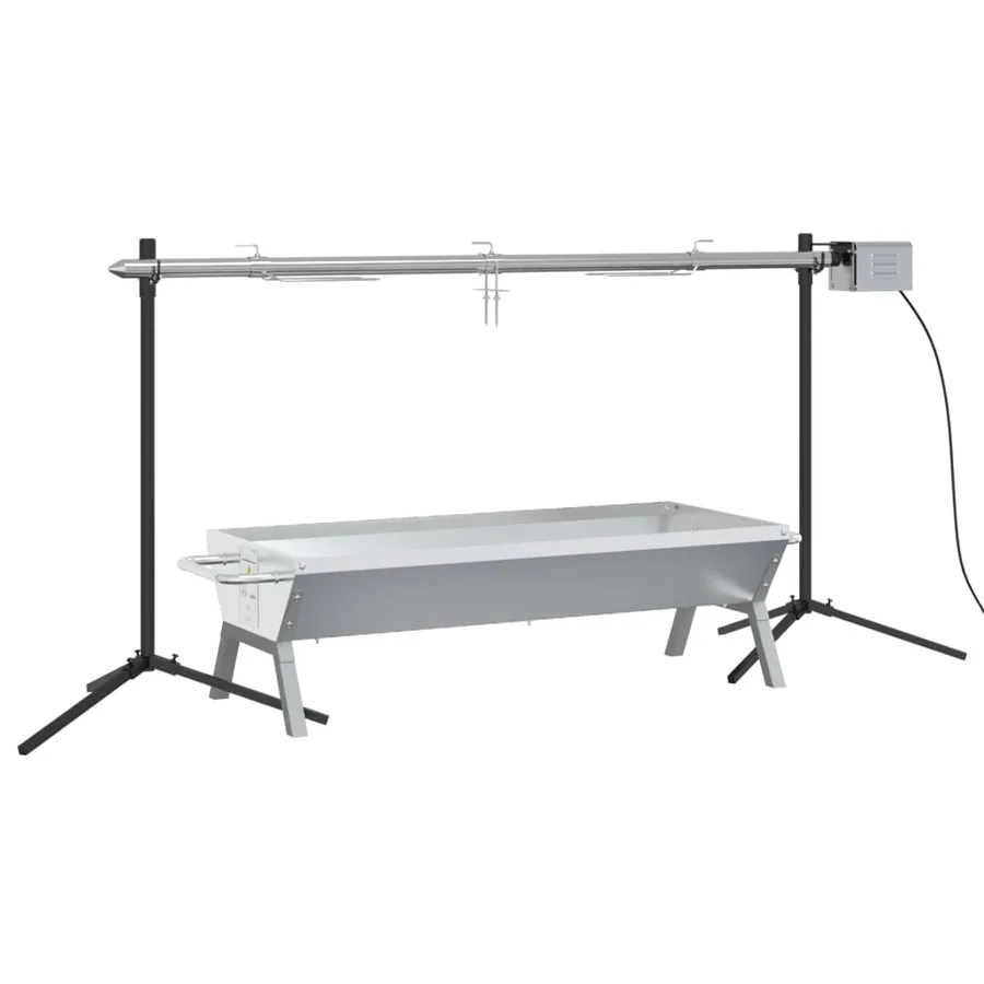 Ensemble de grille et de plateau automatique pour barbecue inox - 2