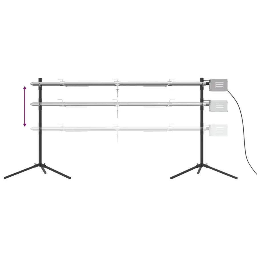 Ensemble de grille et de plateau automatique pour barbecue inox - 5