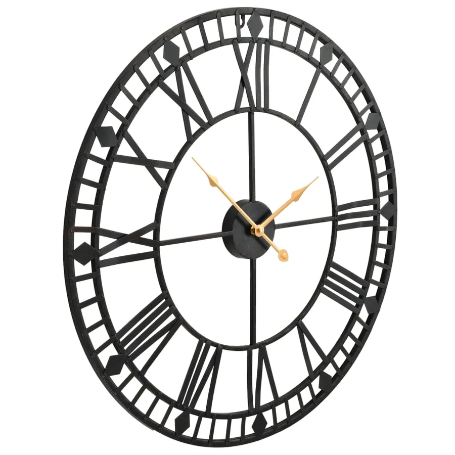 Horloge murale vintage avec mouvement à quartz Métal 60 cm XXL - 3