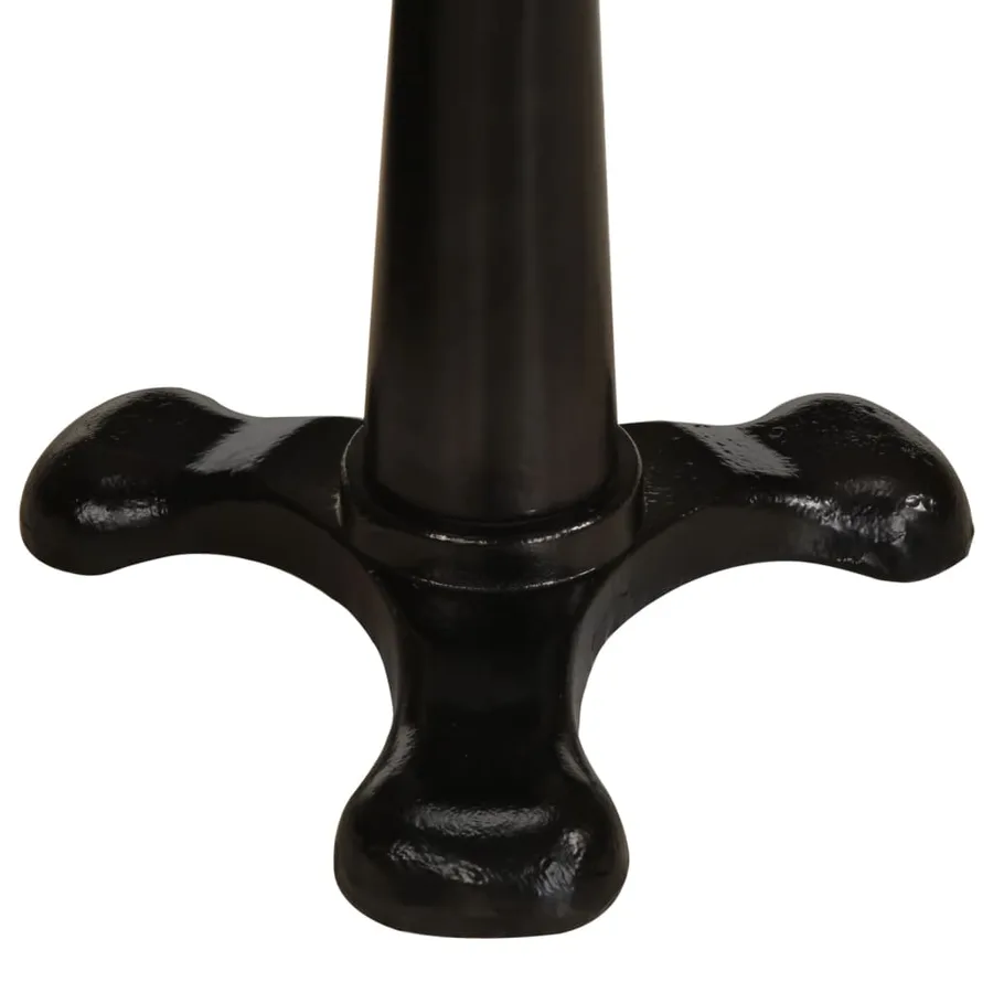 Tabourets de bar lot de 2 marron cuir véritable et fonte - 7
