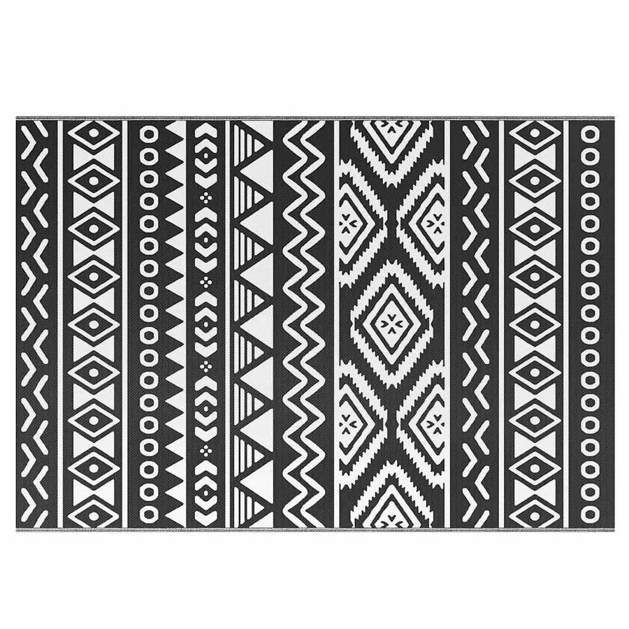 Tapis d'extérieur ARAKIL Noir 160x230 cm PP - 2