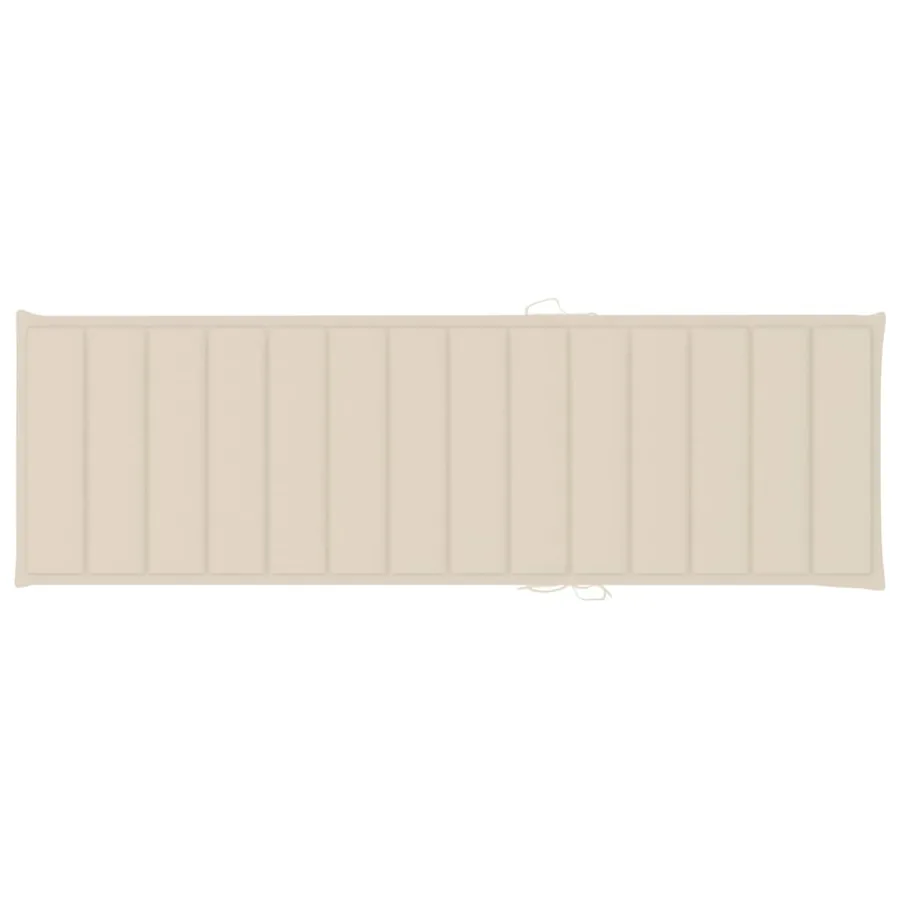 Chaise longue de jardin avec table et coussin Pin imprégné - 6