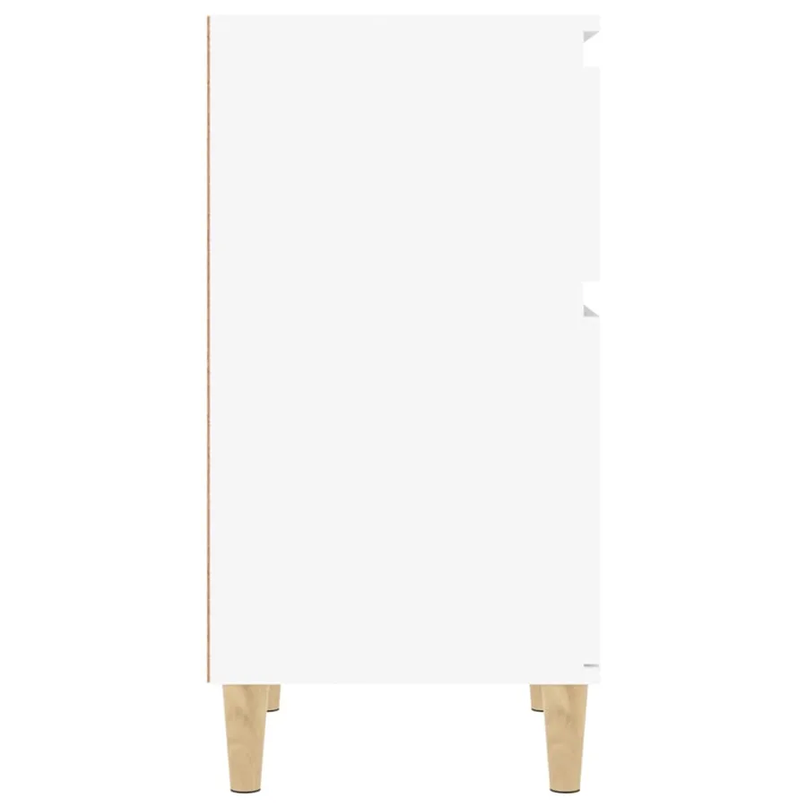 Tables de chevet 2 pcs blanc 40x35x70 cm - 7