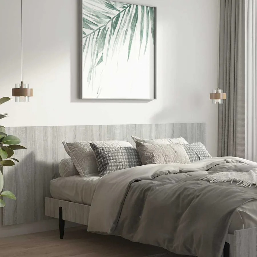 Tête de lit murale Sonoma gris 240x1,5x80 cm Bois d'ingénierie - 3