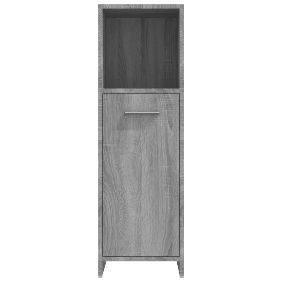 Armoire de bain Sonoma gris 30x30x95 cm Bois d'ingénierie - 6