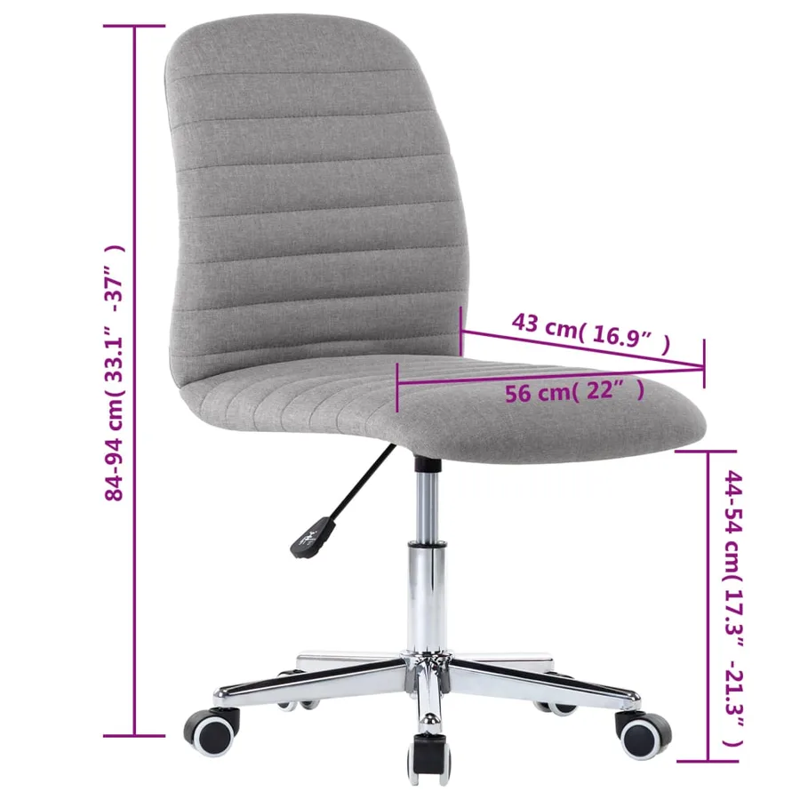 Chaises à manger lot de 2 gris clair tissu - 10