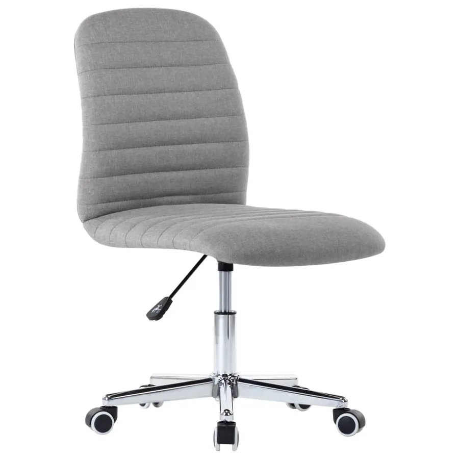 Chaises à manger lot de 4 gris clair tissu - 3