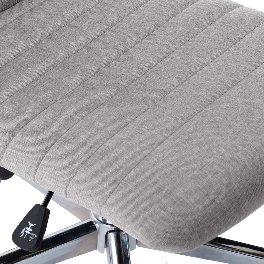 Chaises à manger lot de 4 gris clair tissu - 8