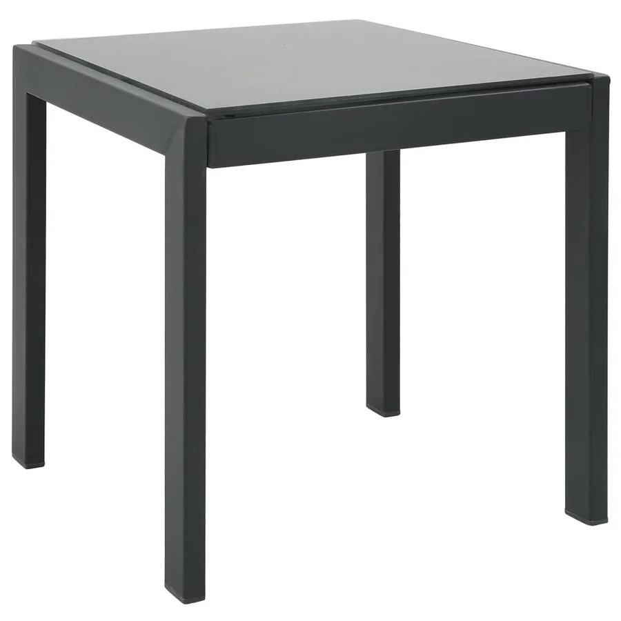 Chaises longues lot de 2 avec table Textilène et acier - 5