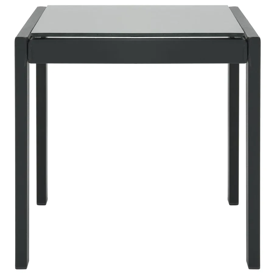 Chaises longues lot de 2 avec table Textilène et acier - 6