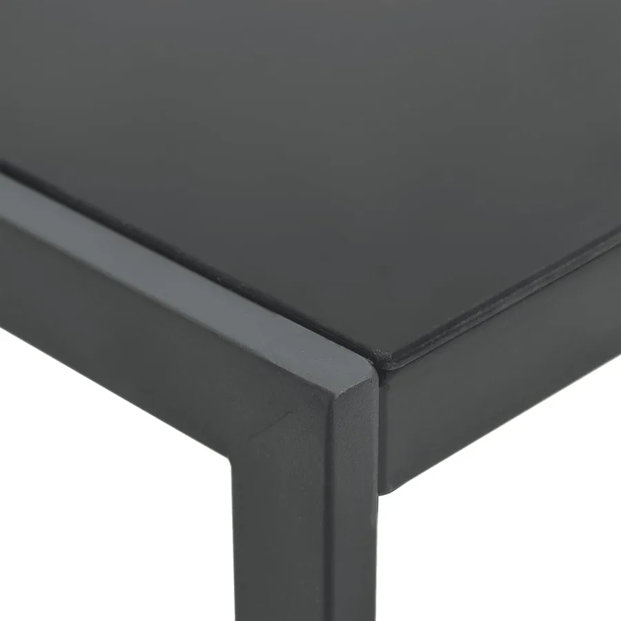 Chaises longues lot de 2 avec table Textilène et acier - 7