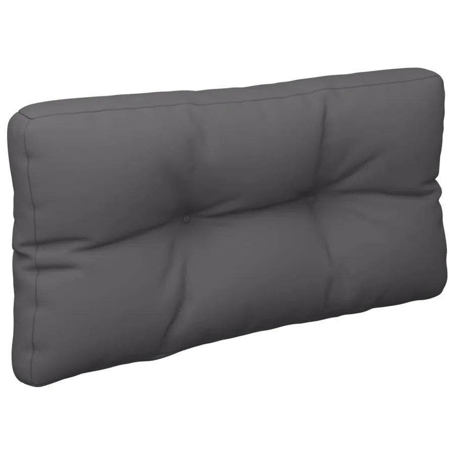 Coussin de palette anthracite 80x40x12 cm tissu - 4