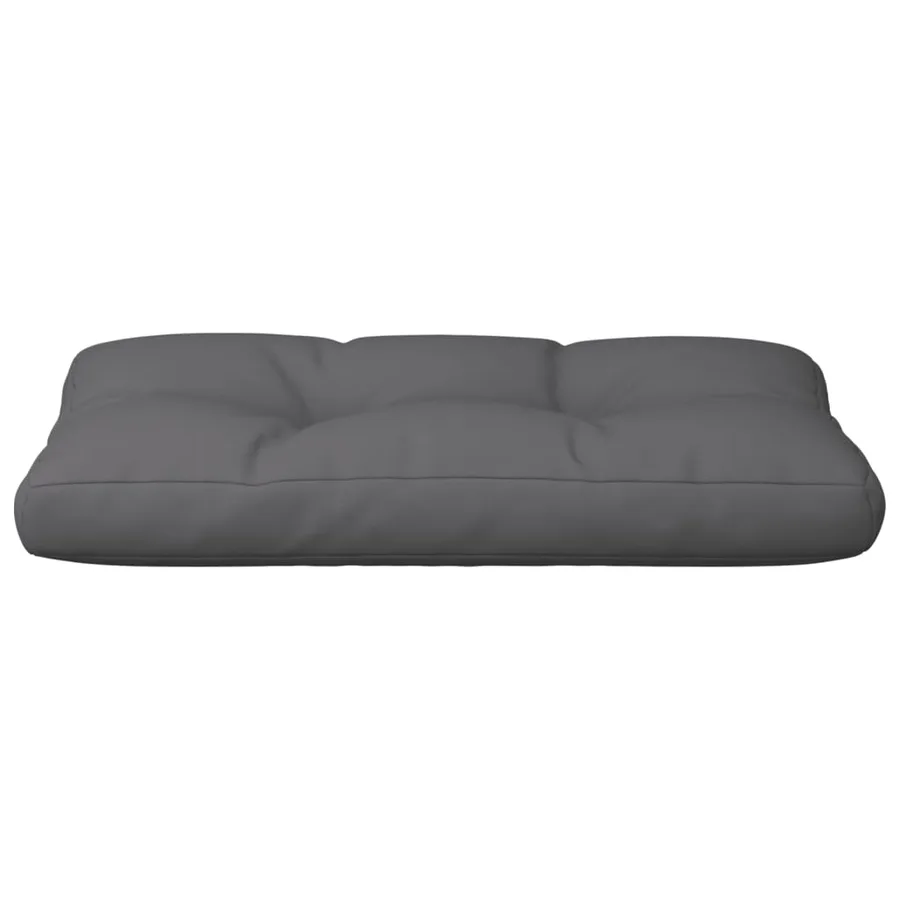 Coussin de palette anthracite 80x40x12 cm tissu - 5
