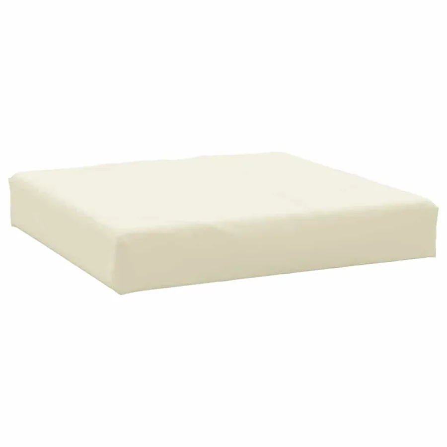 Coussins de palette lot de 3 blanc crème tissu oxford - 5
