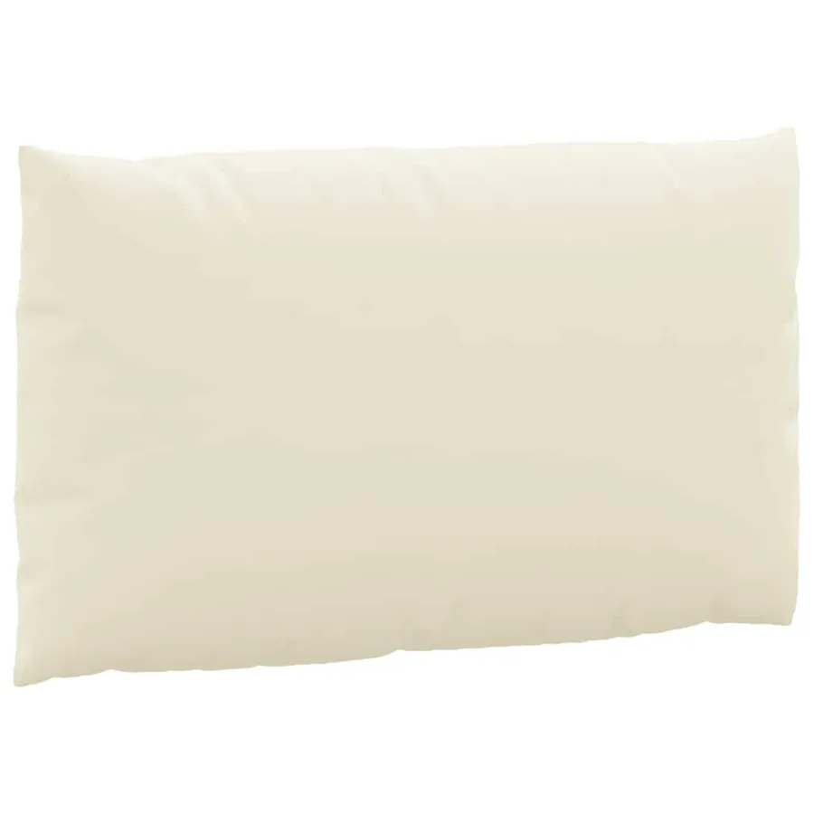Coussins de palette lot de 3 blanc crème tissu oxford - 6