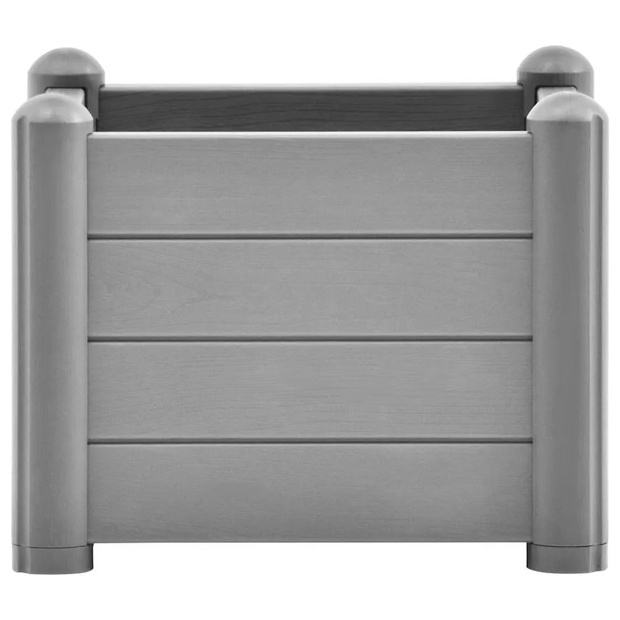 Lit surélevé de jardin PP Gris pierre 43x43x35 cm - 3