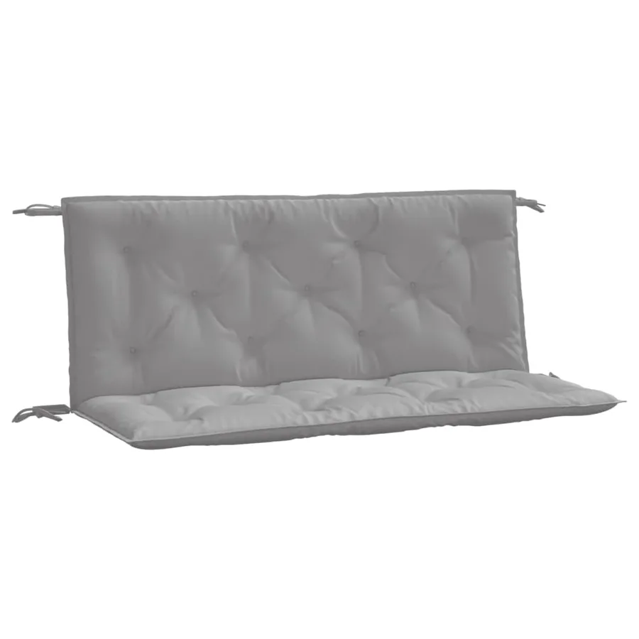 Coussins de banc jardin lot de 2 gris 120x50x7 cm tissu Oxford - 2