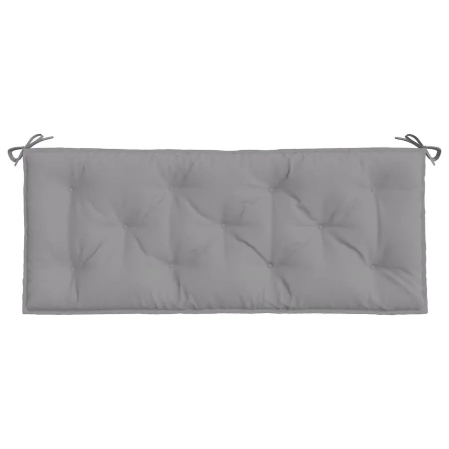 Coussins de banc jardin lot de 2 gris 120x50x7 cm tissu Oxford - 5