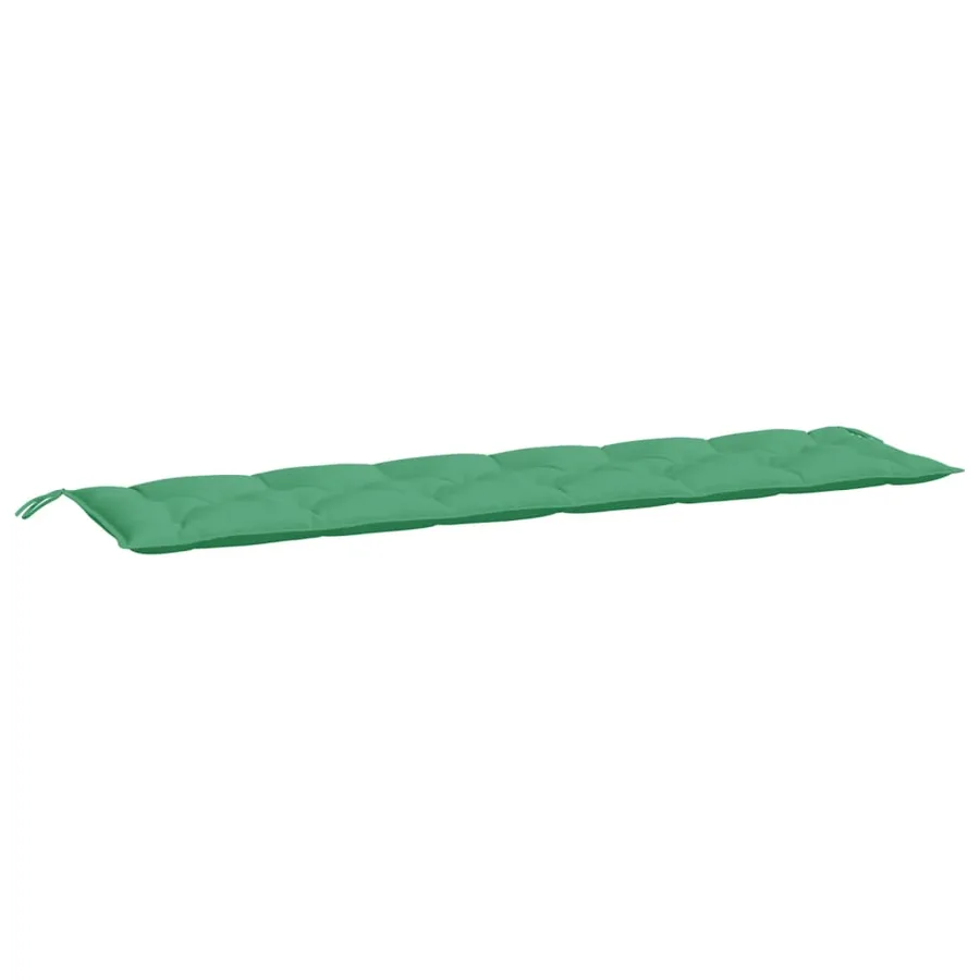 Coussin de banc de jardin vert 200x50x7 cm tissu oxford - 2