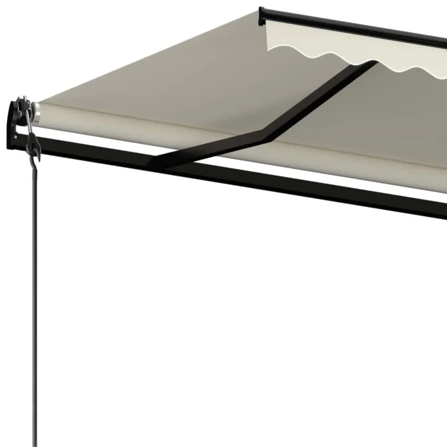 Auvent rétractable automatique 600x300 cm Crème - 5