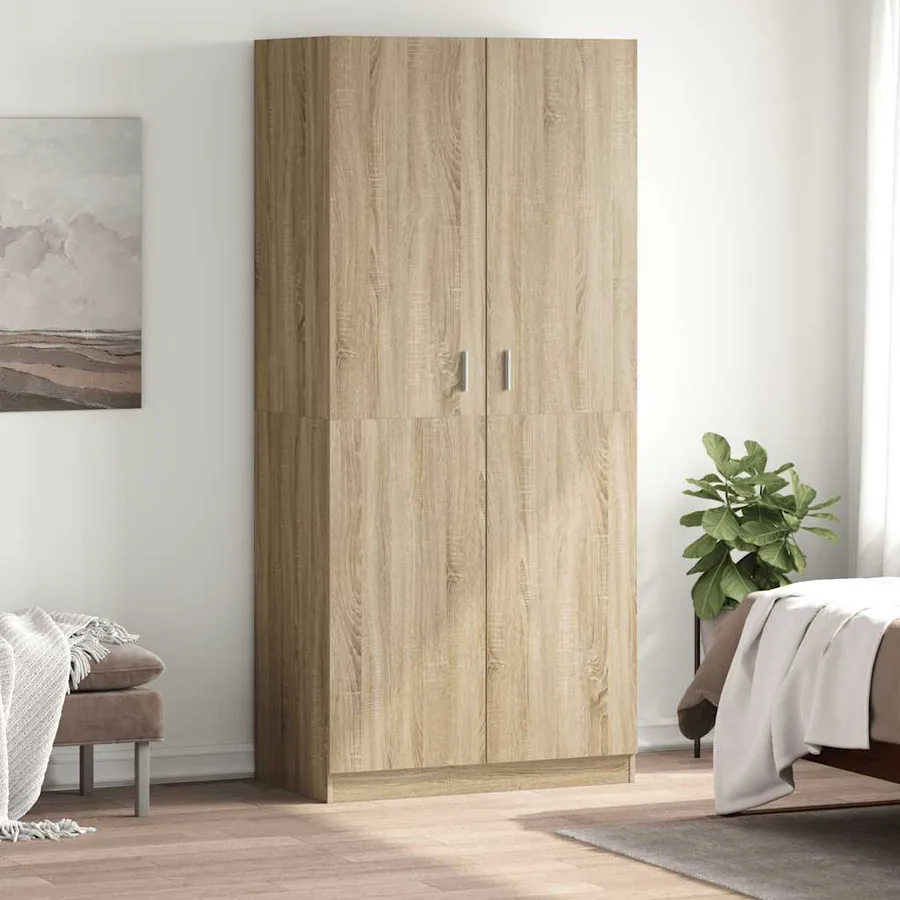 Garde-robe Chêne sonoma 90x52x200 cm Bois d’ingénierie