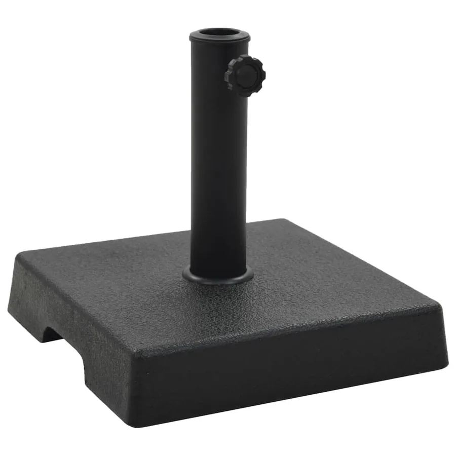 Socle carré de parasol Polyrésine 8 kg Noir