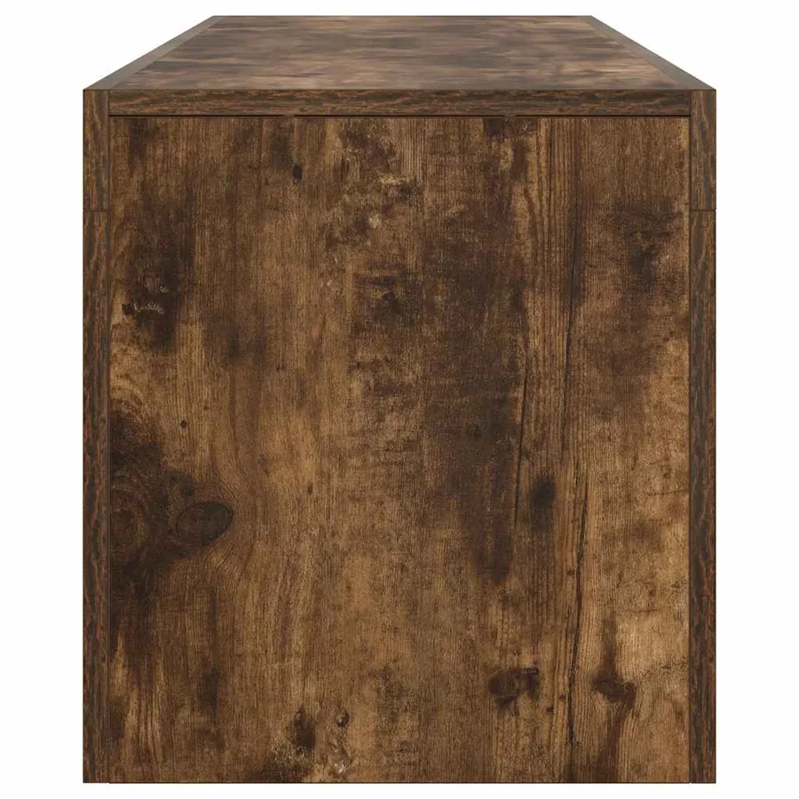 Meuble TV avec lumières LED Chêne fumé 140x36,5x40 cm - 10
