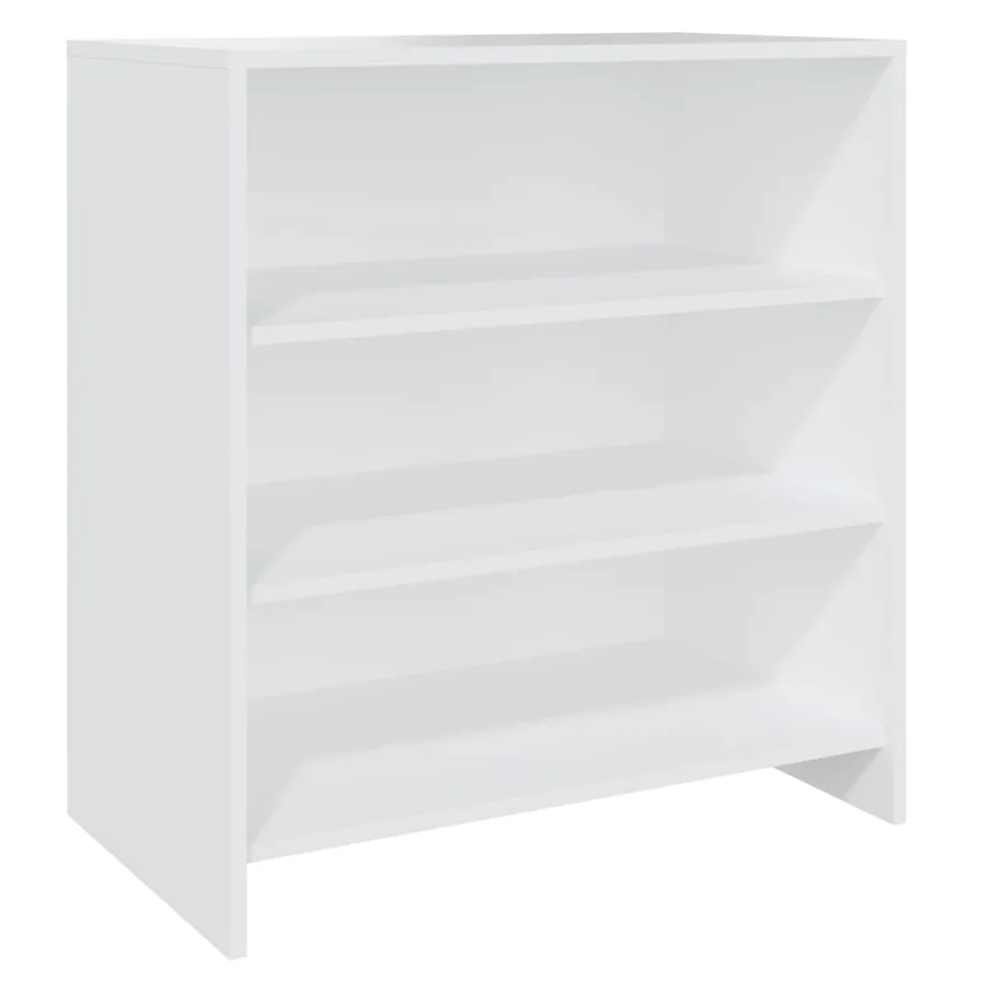 Buffets 2 pcs Blanc Bois d'ingénierie - 4