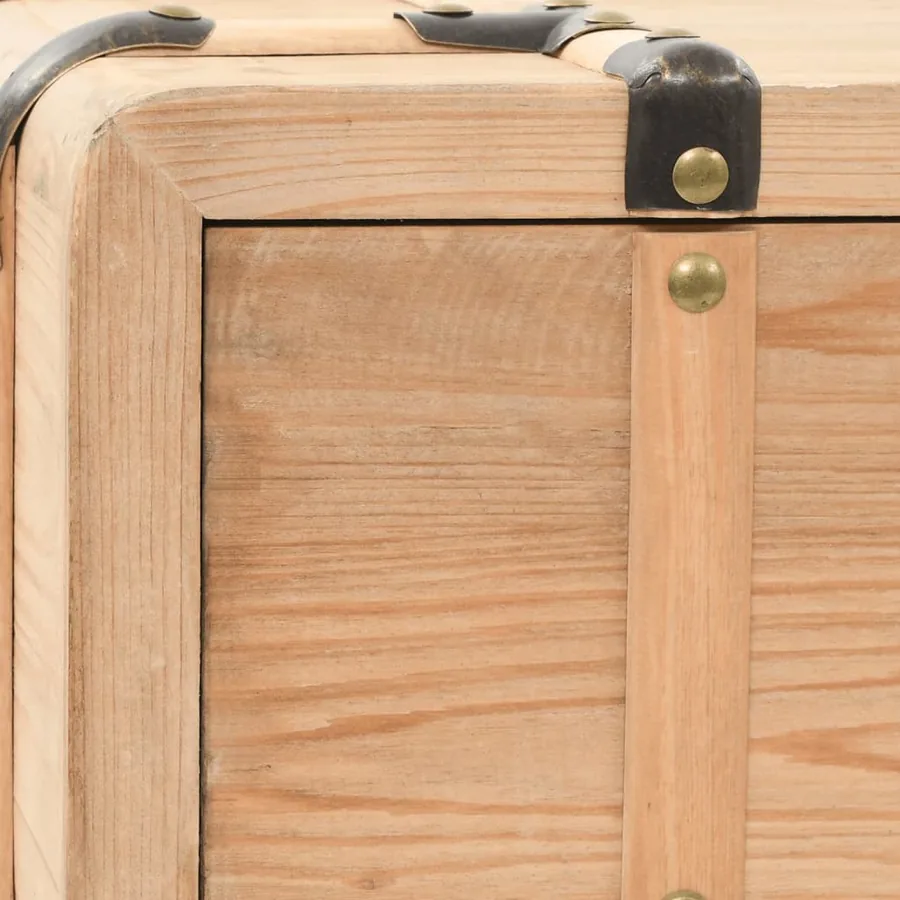 Meuble TV 110x33x35 cm Bois de sapin massif - 7