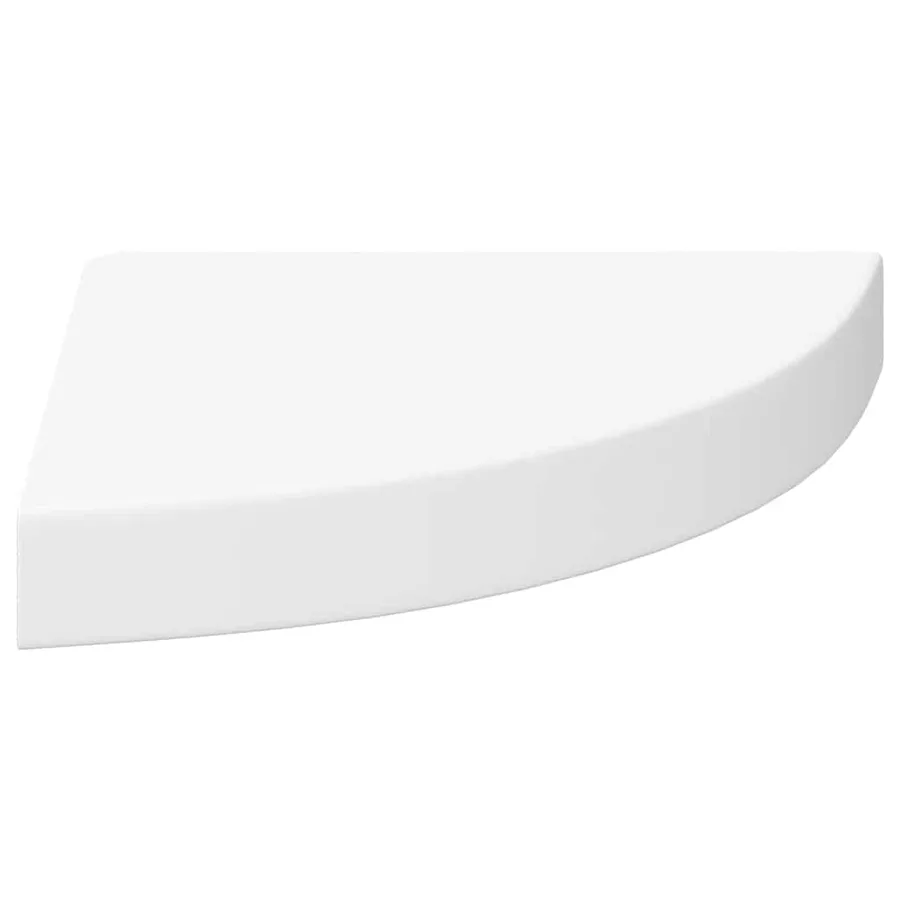 Étagères d'angle flottantes 4 pcs blanc 25x25x3,8 cm MDF - 7