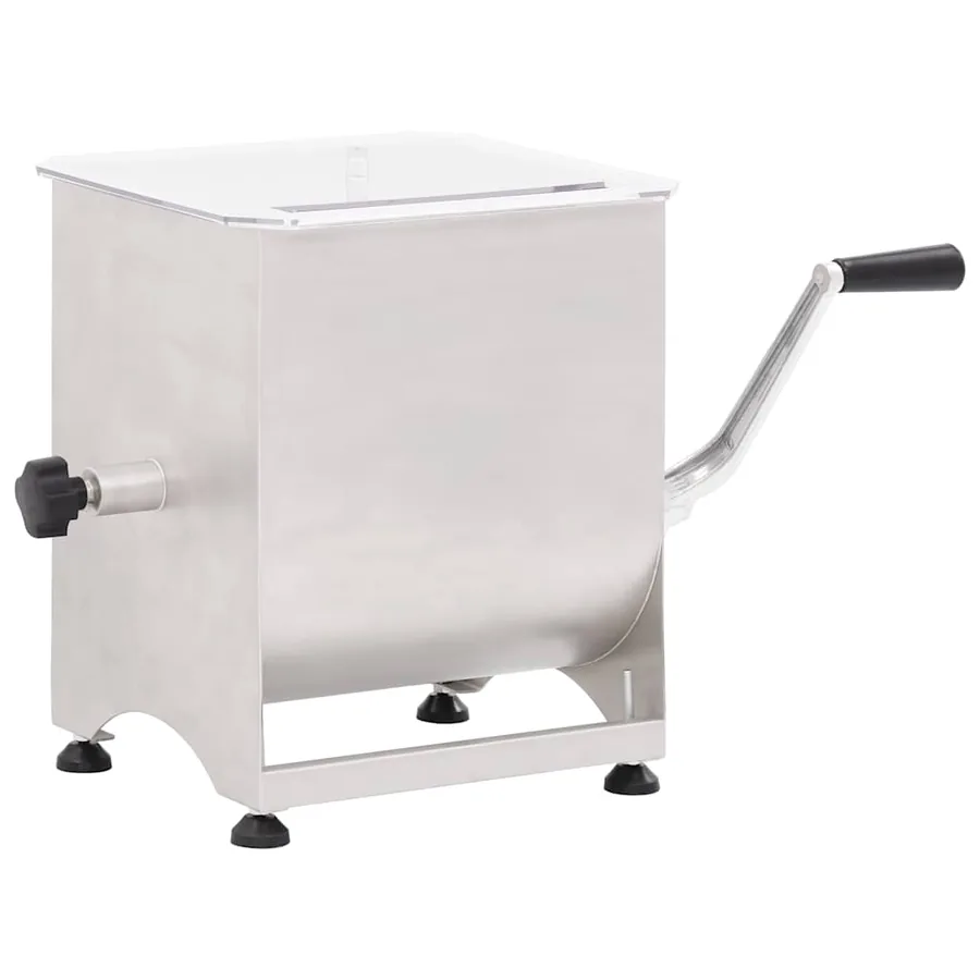 Mélangeur de viande avec boîte de vitesse Argenté Inox