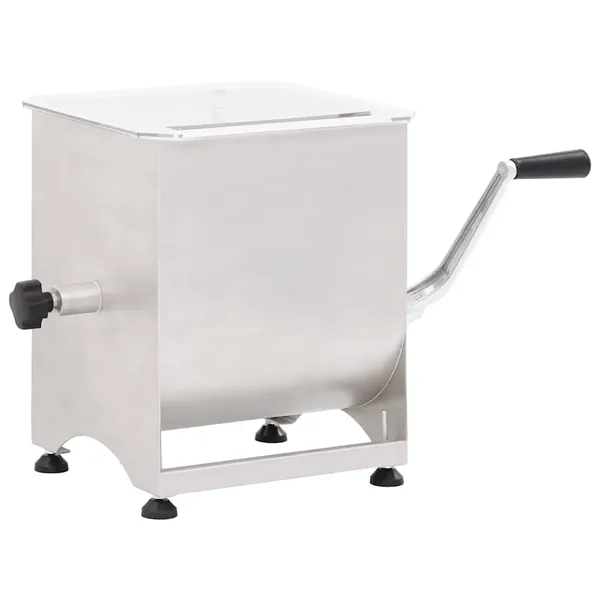 Mélangeur de viande avec boîte de vitesse Argenté Inox