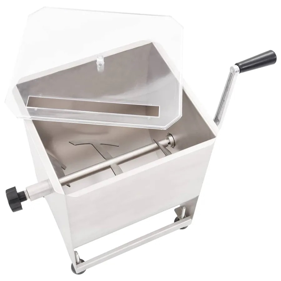 Mélangeur de viande avec boîte de vitesse Argenté Inox - 4