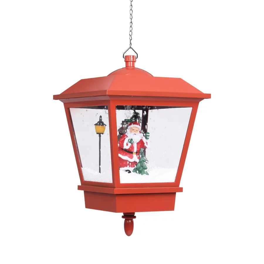 Lampe suspendue de Noël lumière LED Père Noël Rouge 27x27x45 cm - 3