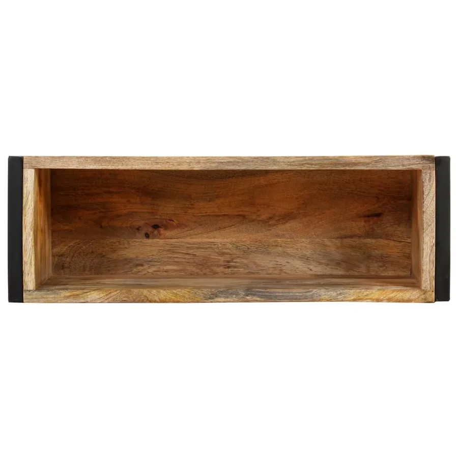 Jardinière 60x20x68 cm Bois de manguier brut - 4
