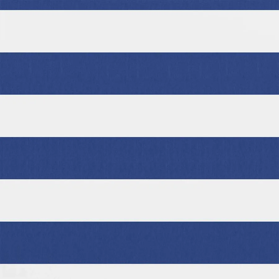 Écran de balcon Blanc et bleu 90x500 cm Tissu Oxford - 2