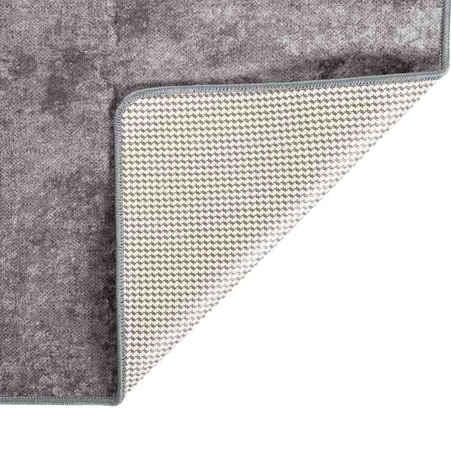 Tapis lavable 120x180 cm gris - 3